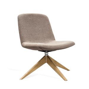 Home armchair black in wood
